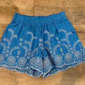 J.Crew Blue Linen Shorts